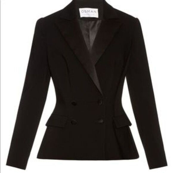 Osman_yousefzada Black double breasted designer blazer size 6 - Picture 4 of 14